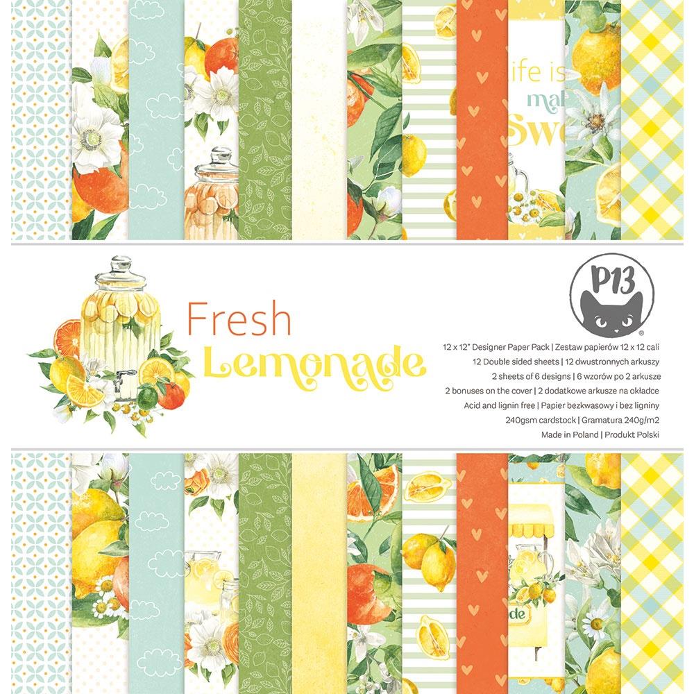 P13 - Fresh Lemonade 12x12 Paper Pad - Scrap Of Your Life 