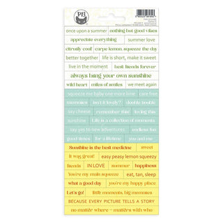 P13 - Fresh Lemonade Cardstock Stickers - Scrap Of Your Life 