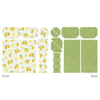 P13 - Fresh Lemonade Travel Journal Element Set - Scrap Of Your Life 
