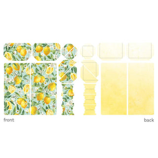 P13 - Fresh Lemonade Travel Journal Element Set - Scrap Of Your Life 