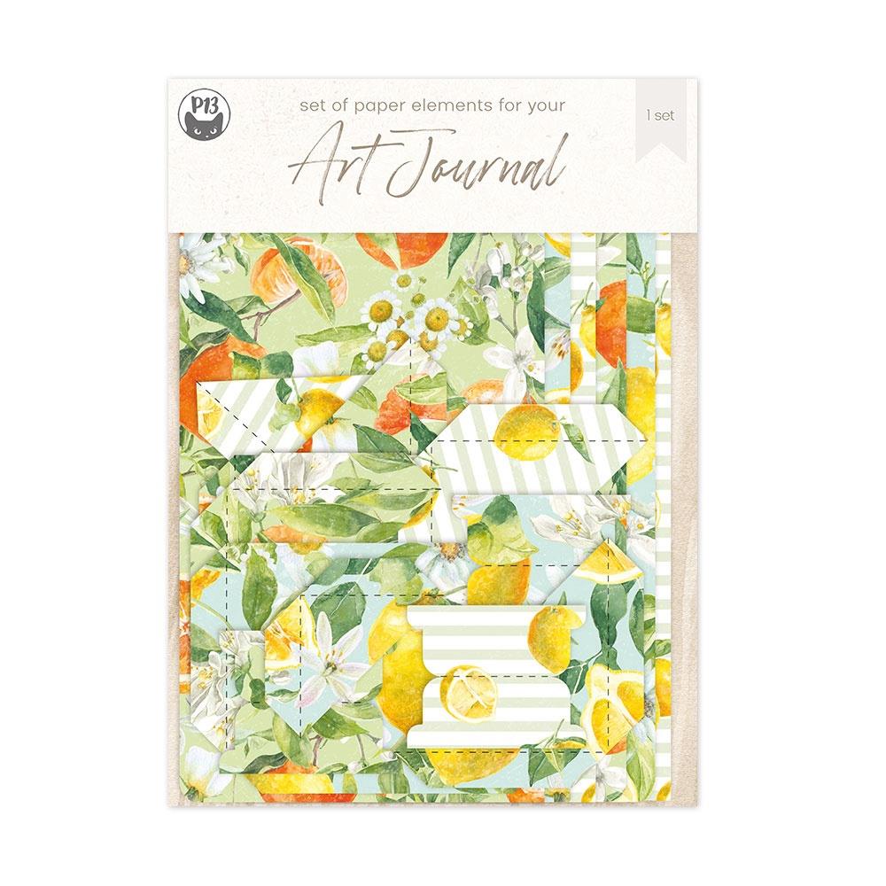 P13 - Fresh Lemonade Travel Journal Element Set - Scrap Of Your Life 