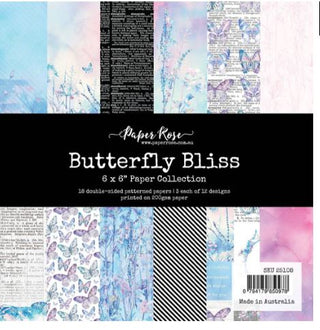 Paper Rose Butterfly Kisses 6x6 Paper Pad - Scrap Of Your Life 