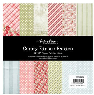 Paper Rose Candy Kisses 6x6 Paper Pad - Scrap Of Your Life 
