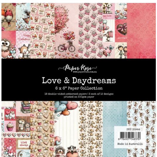 Paper Rose Love & Daydreams 6x6 Paper Collection