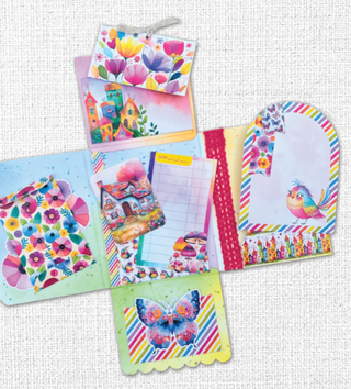 Paper Rose Rainbow Village Mini Junk Journal Folio Bundle - Scrap Of Your Life 