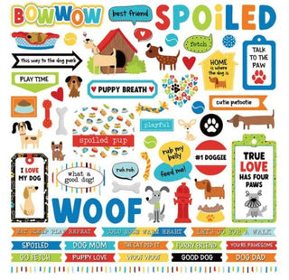 PhotoPlay Bow Wow and Meow 12 x 12 Cardstock Stickers