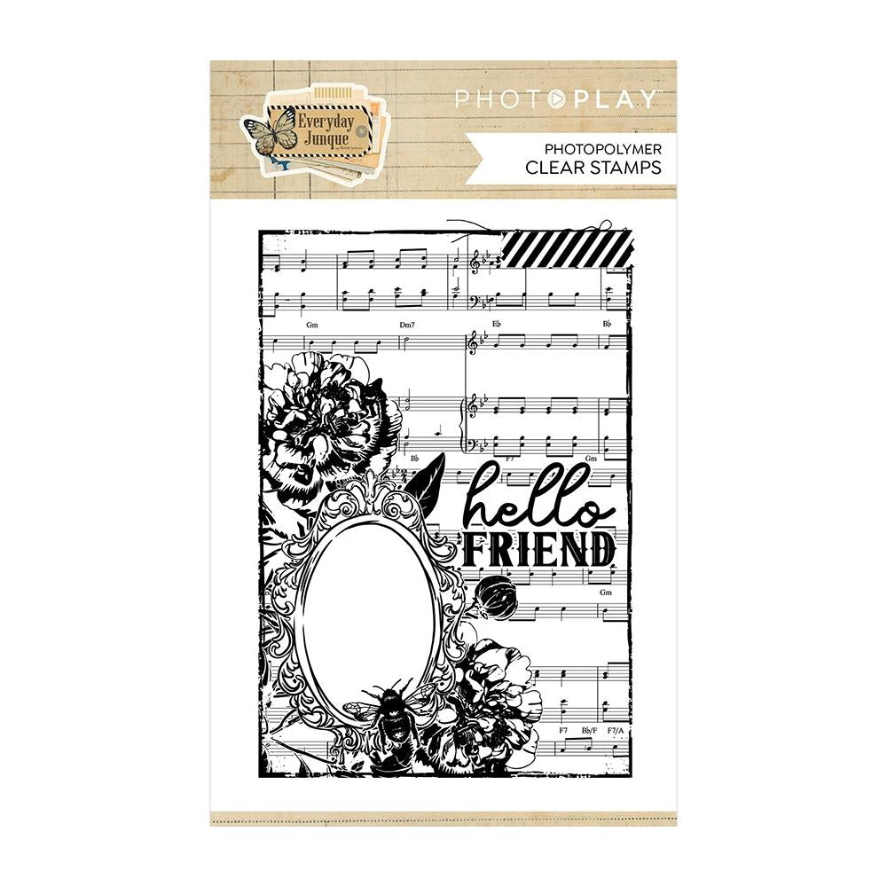 Photo Play - Everyday Junque Background Photopolymer  Stamps - Scrap Of Your Life 