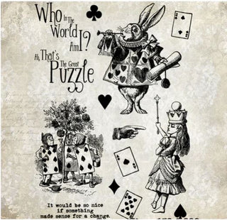 Clear Stamps Alice's Adventures in Wonderland #1  - 6" x 8" - Scrap Of Your Life 