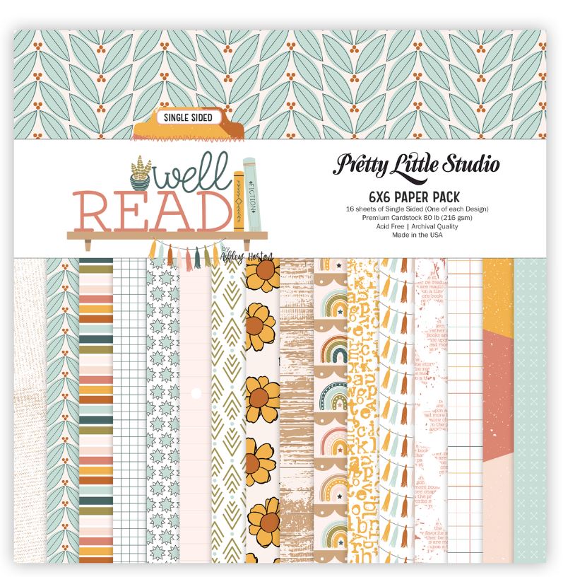Pretty Little Studio - Well Read Paper Pad 6x6 - Scrap Of Your Life 