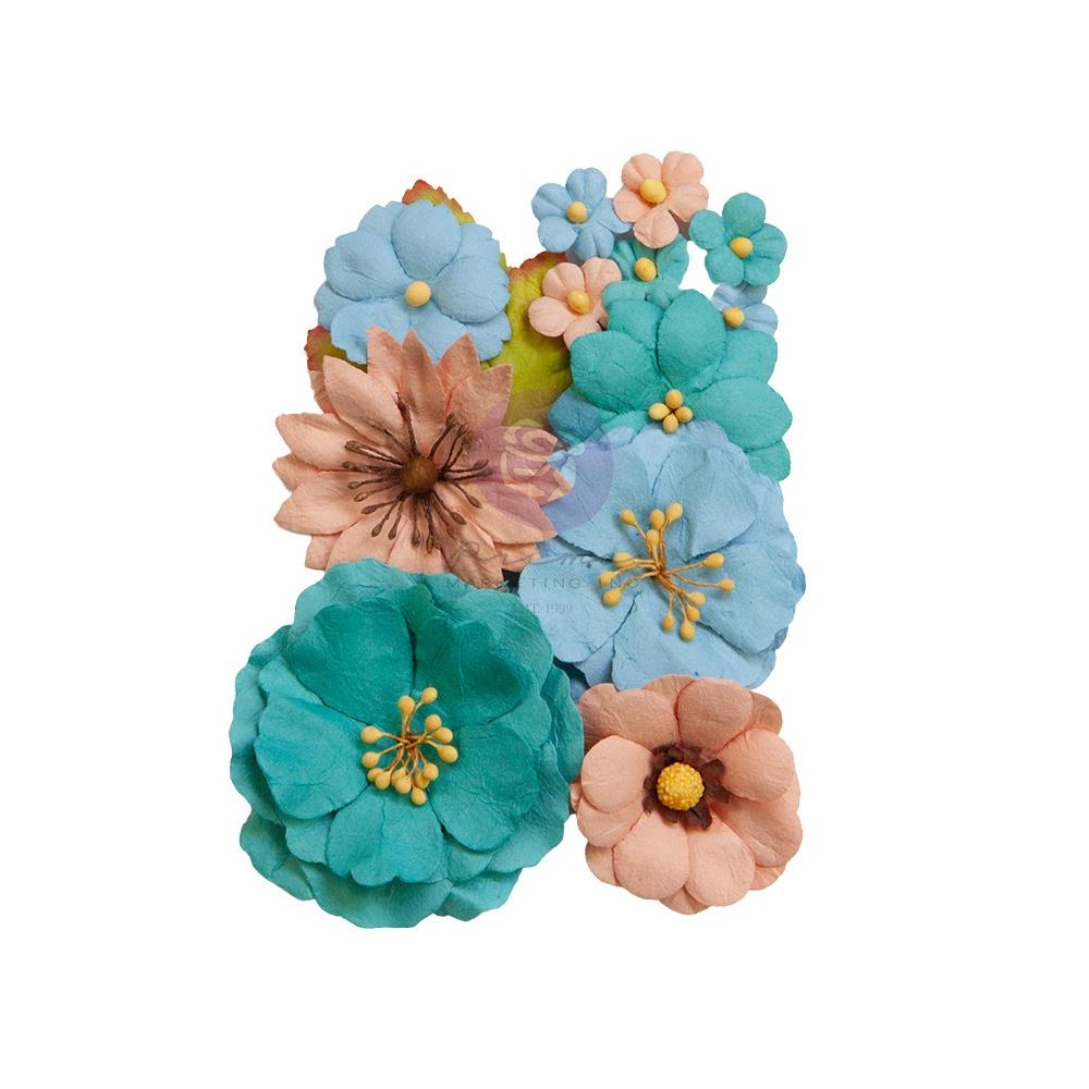 Prima - Mulberry Paper Flowers - Serene Beauty/Painted Floral - Scrap Of Your Life 