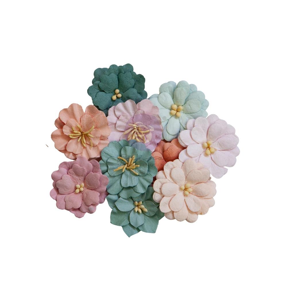Prima - Mulberry Paper Flowers - Glow/Indigo - Scrap Of Your Life 