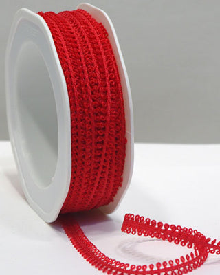 Barama Ribbon - Picot Edge Trim - Red - Scrap Of Your Life 