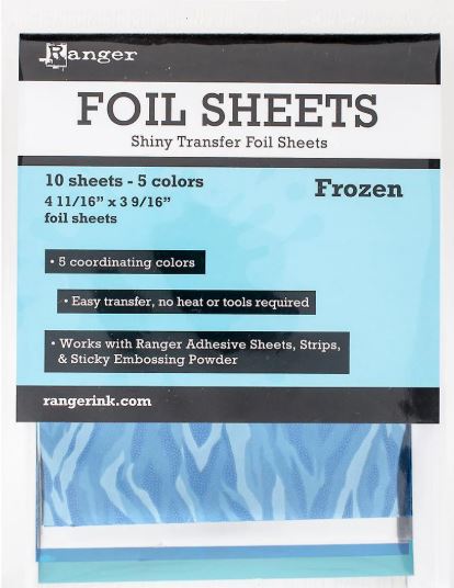 Ranger Shiny Foil Transfer Foil Sheets Frozen - Scrap Of Your Life 