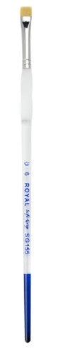 Royal & Langnickel® Soft-Grip Gold Taklon Short Shader Brush Size 6