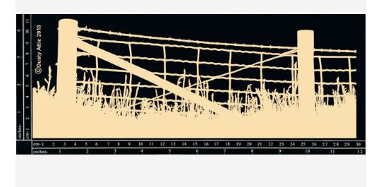 Dusty Attic Rustic Farm Fence #1 - Scrap Of Your Life 