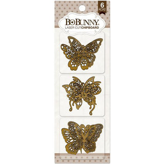 Bo Bunny Laser Cut Chipboard Butterflies - Scrap Of Your Life 