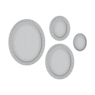 Spellbinders Etched Dies By Becca Feeken-Ovals- Picot Petite - Scrap Of Your Life 