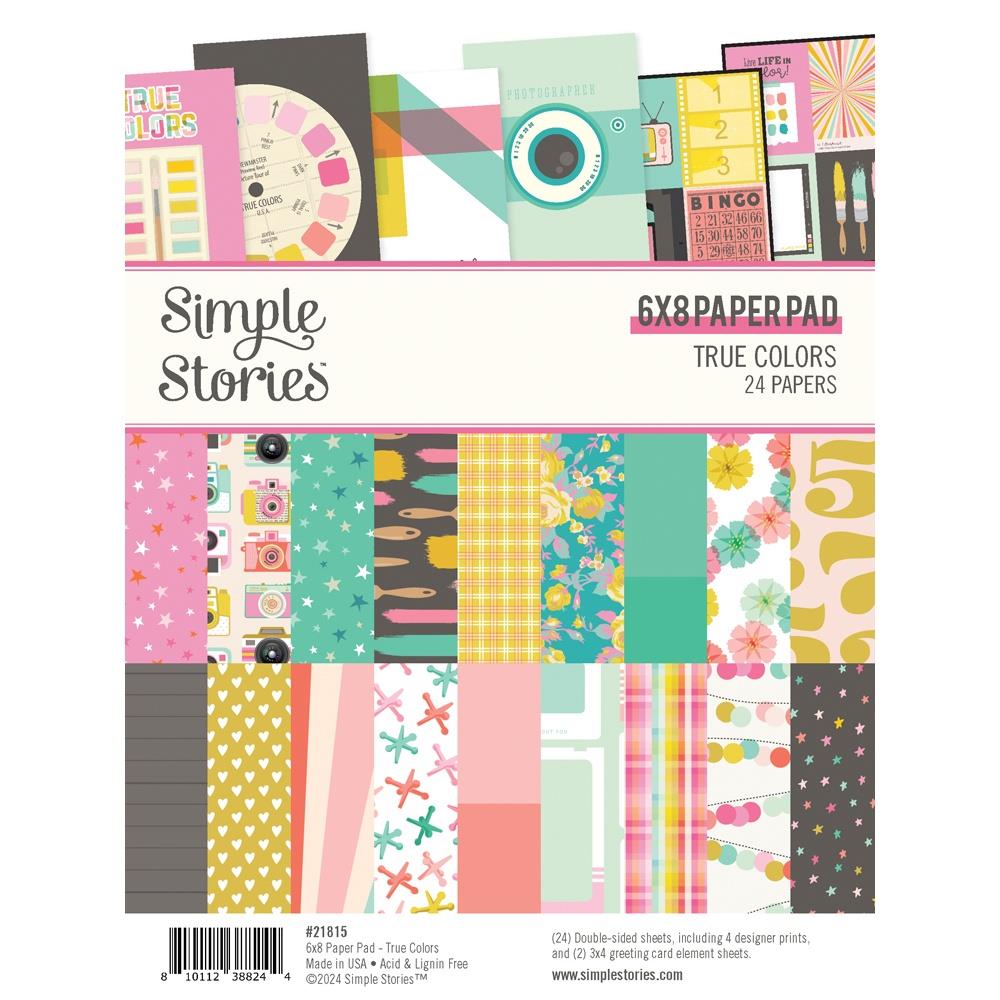 Simple Stories - True Colours Double-Sided Paper Pad 6"X8" - Scrap Of Your Life 