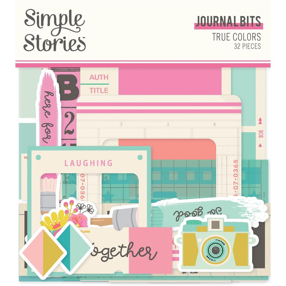 Simple Stories - True Colours Bits & Pieces Die-Cuts Journal - Scrap Of Your Life 