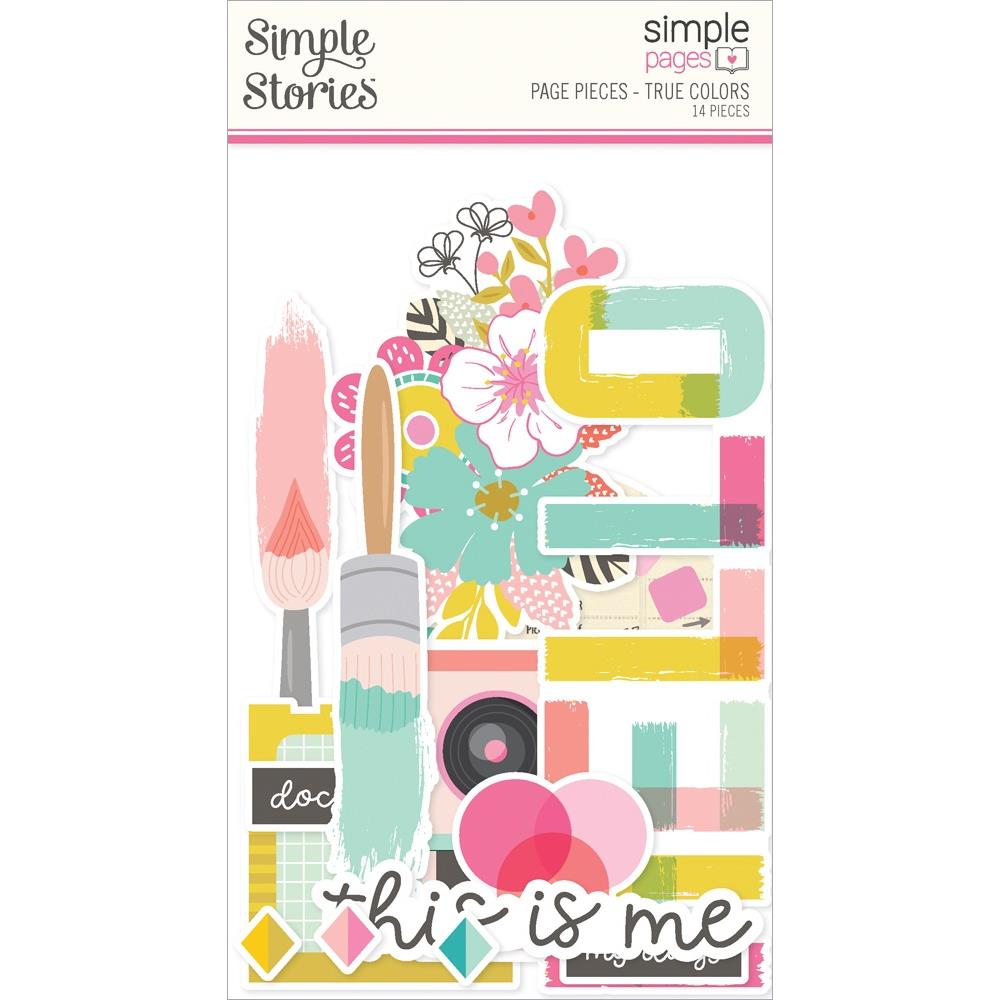 Simple Stories - True ColoursSimple Pages Page Pieces - Scrap Of Your Life 