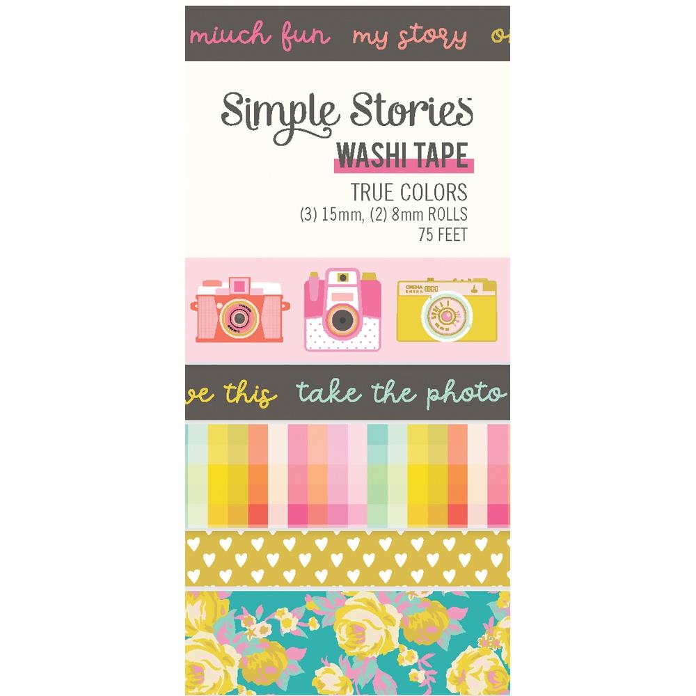 Simple Stories - True Colors Washi Tape - Scrap Of Your Life 