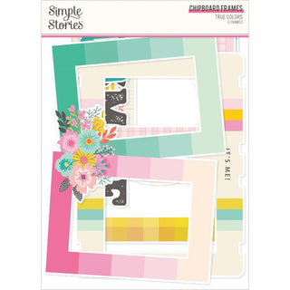 Simple Stories - True Colours Chipboard Frames - Scrap Of Your Life 