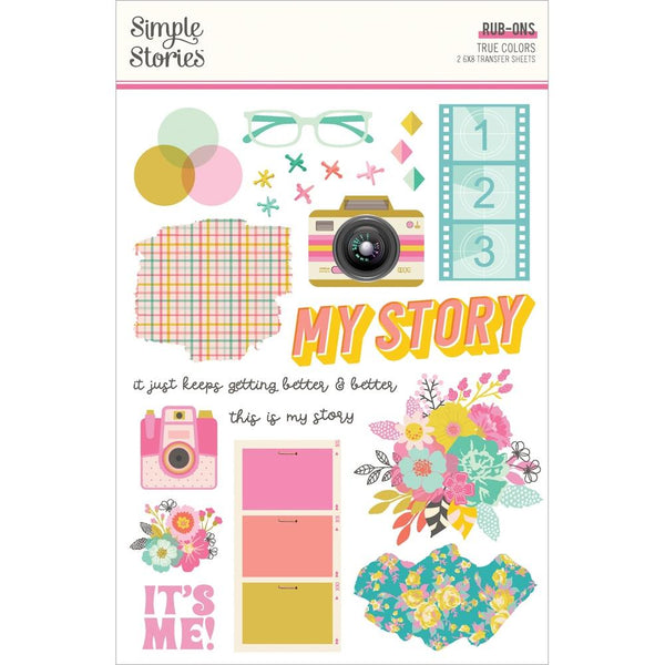 Simple Stories - True Colours Rub-Ons 6