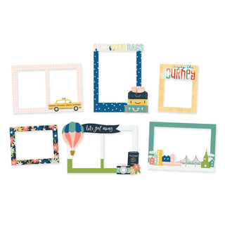 Simple Stories - Pack Your Bags Chipboard Frames - Scrap Of Your Life 