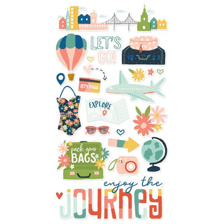 Simple Stories - Pack Your Bags Chipboard - Scrap Of Your Life 