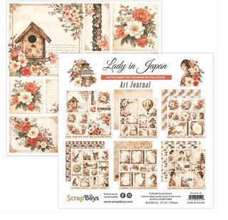 Scrapboys 12x12 Paper Collection Lady in Japan Art Journal
