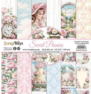Scrapboys 12x12 Paper Collection Sweet Peonies - Scrap Of Your Life 