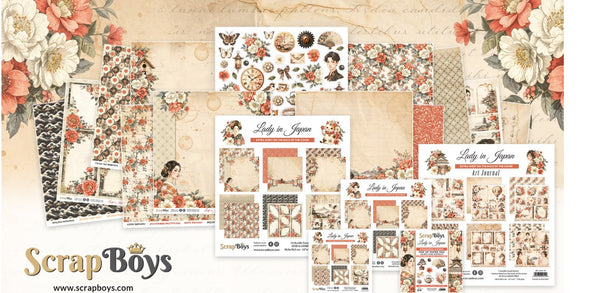 Scrapboys 12x12 Paper Collection Lady in Japan - Scrap Of Your Life 