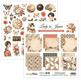 Scrapboys 12x12 Paper Collection Lady in Japan - Scrap Of Your Life 