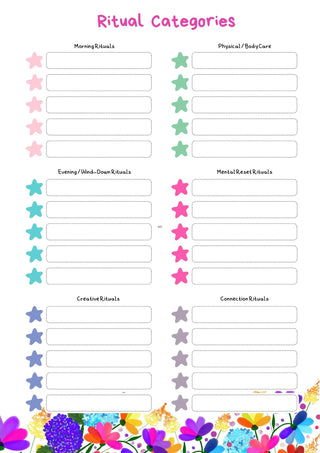 Self Care Rituals Free workbook for journaling, reflection, and intentional self care practices 2