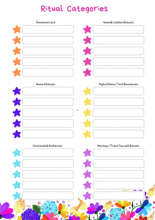 Self Care Rituals Free workbook for journaling, reflection, and intentional self care practices 3