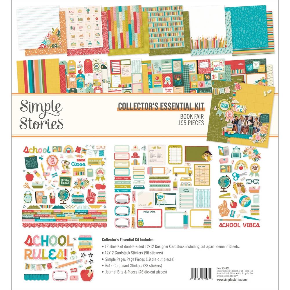 Simple Stories -  Collector's Essential Kit 12x12 Book Fair - Scrap Of Your Life 