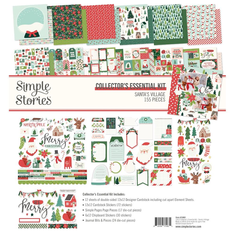 Simple Stories -  Collector's Essential Kit 12x12 Santa's Village - Scrap Of Your Life 