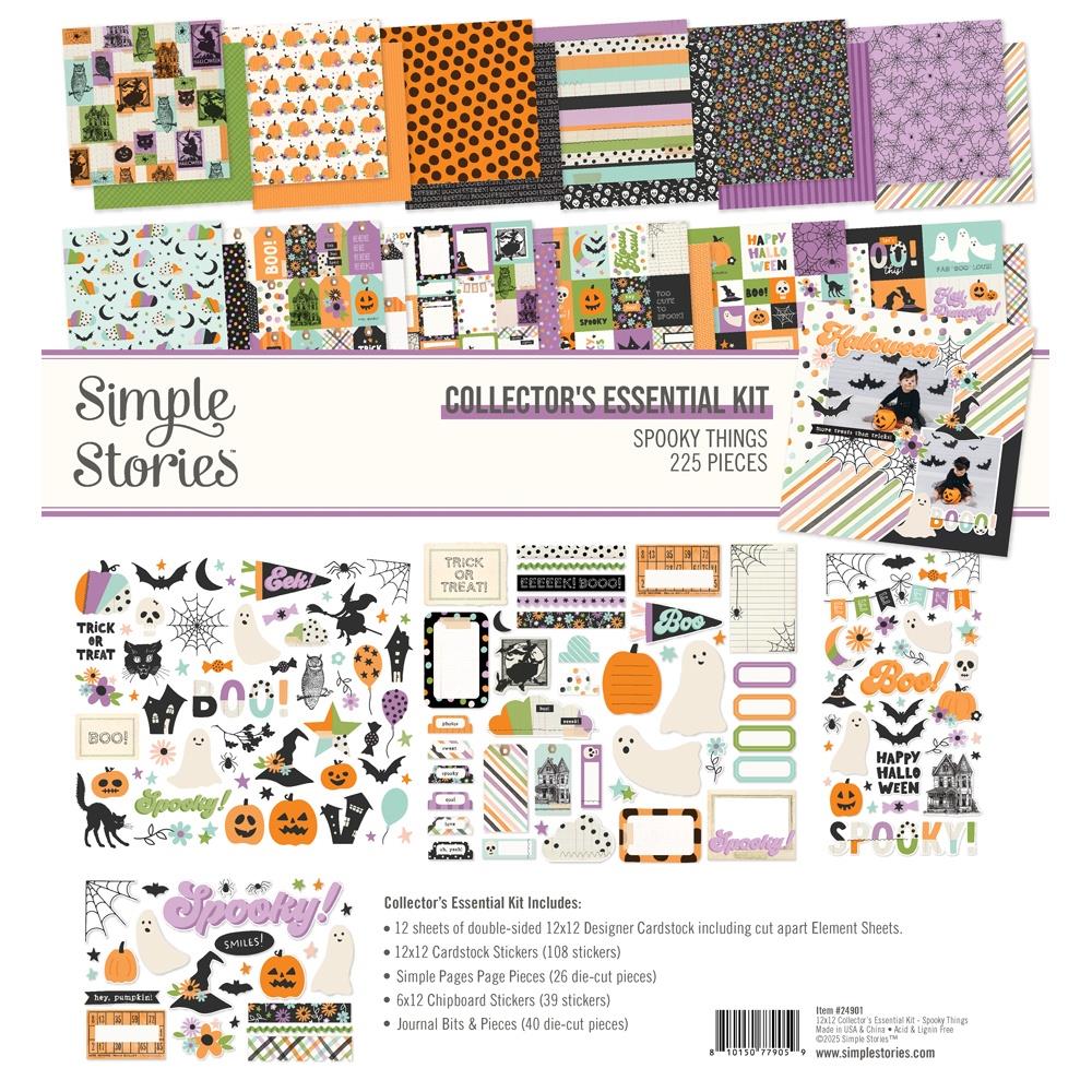 Simple Stories -  Collector's Essential Kit 12x12 Spooky Things - Scrap Of Your Life 