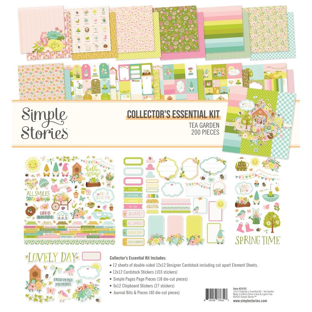 Simple Stories -  Collector's Essential Kit 12x12 Tea Garden - Scrap Of Your Life 