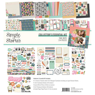 Simple Stories -  Essential Collection Kit 12x12 Take Note - Scrap Of Your Life 