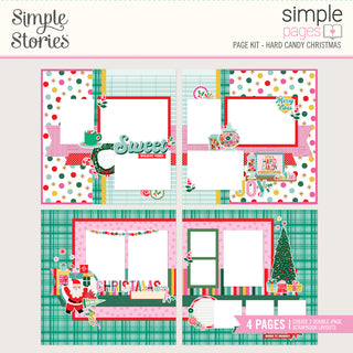 Simple Stories Hard Candy Christmas Simple Pages Page Kit