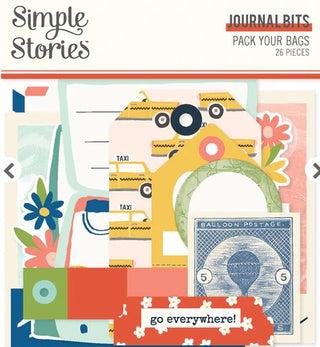 Simple Stories - Pack Your Bags Journal Bits - Scrap Of Your Life 