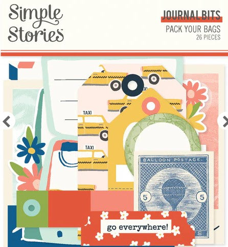 Simple Stories - Pack Your Bags Journal Bits - Scrap Of Your Life 