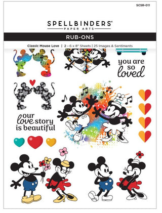 Spellbinders Rub-Ons From Say Cheese Classic Mouse (Pre-Order) - Scrap Of Your Life 