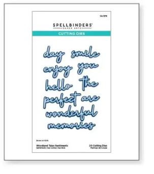 Spellbinders Woodland Tales Sentiments Die - Scrap Of Your Life 
