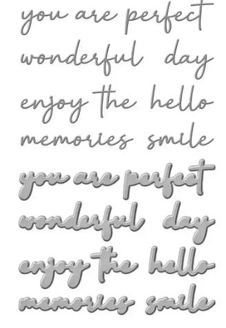 Spellbinders Woodland Tales Sentiments Die - Scrap Of Your Life 