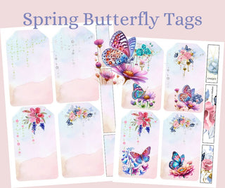 Buttefly Spring Tags - Scrap Of Your Life 