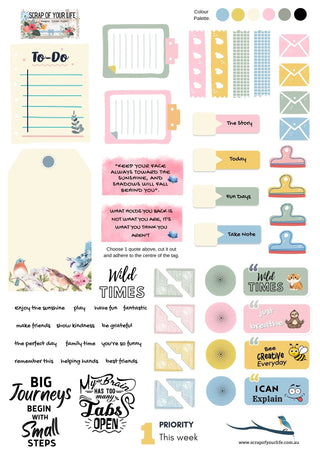 Printable Spring Planner - Scrap Of Your Life 