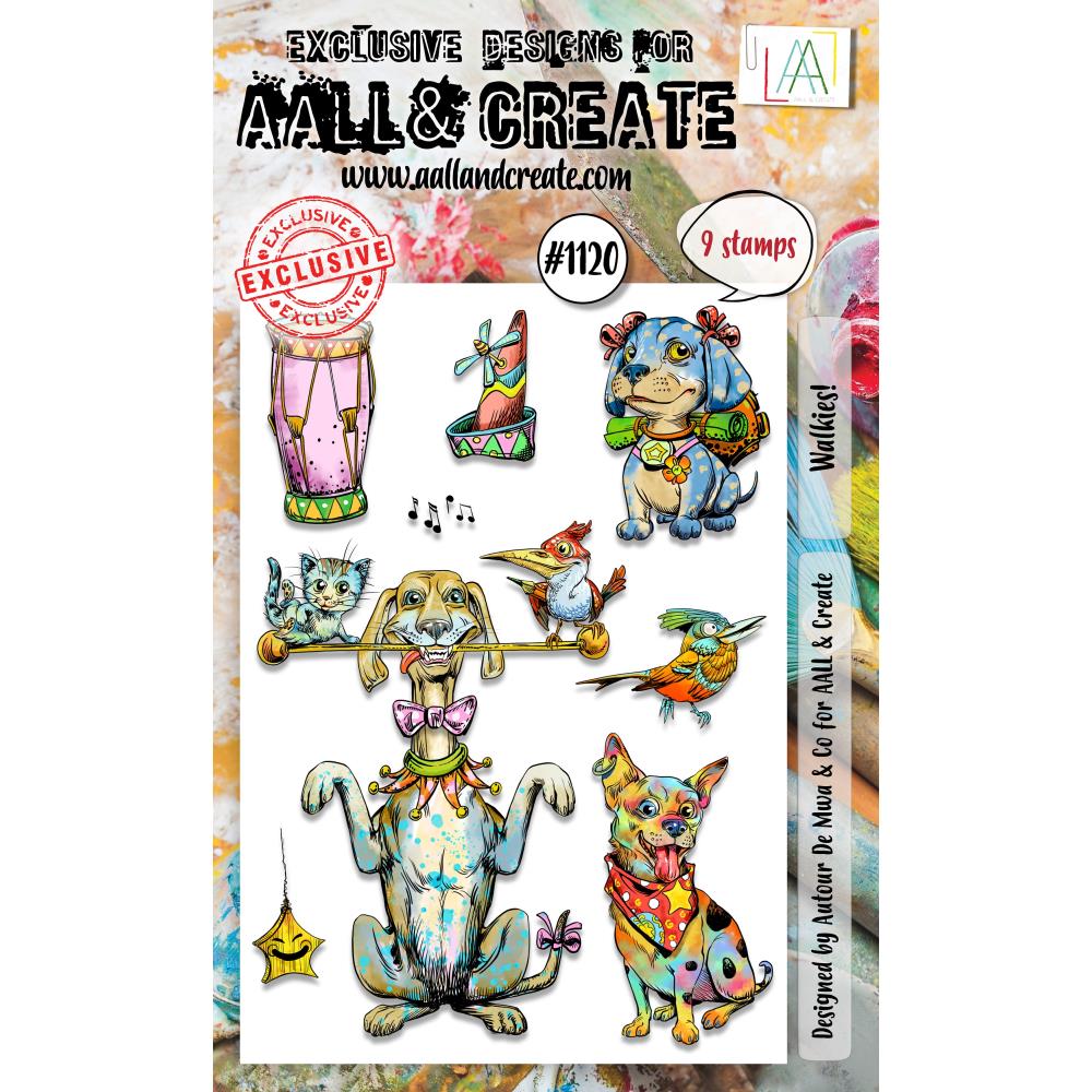 AALL And Create Photopolymer Clear Stamp Walkies - Scrap Of Your Life 
