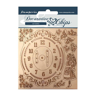 Stamperia Decorative Chips - Alice Clock - Scrap Of Your Life 